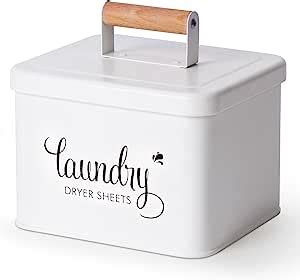 metal fabric softener container|Amazon.com: Dryer Sheet Dispenser.